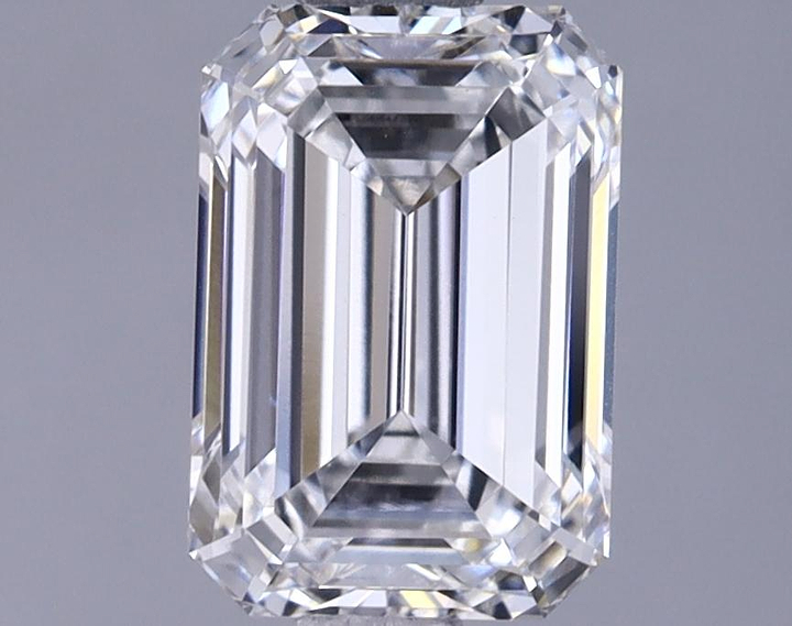 1.42 Carat Emerald Shaped Ideal Cut VVS2 IGI Certified Lab Grown Diamond