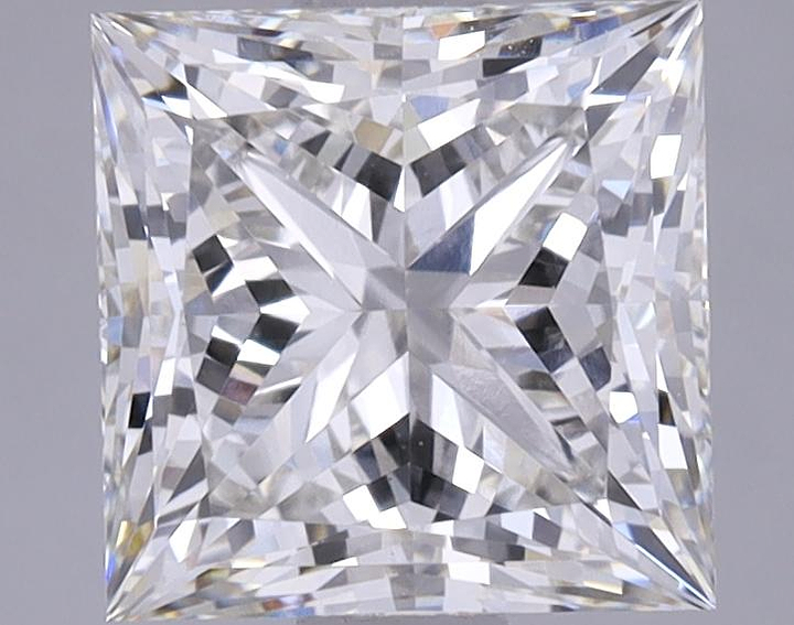 1.92 Carat Princess Shaped Ideal Cut VVS2 IGI Certified Lab Grown Diamond
