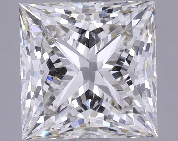 1.87 Carat Princess Shaped Ideal Cut VVS2 IGI Certified Lab Grown Diamond