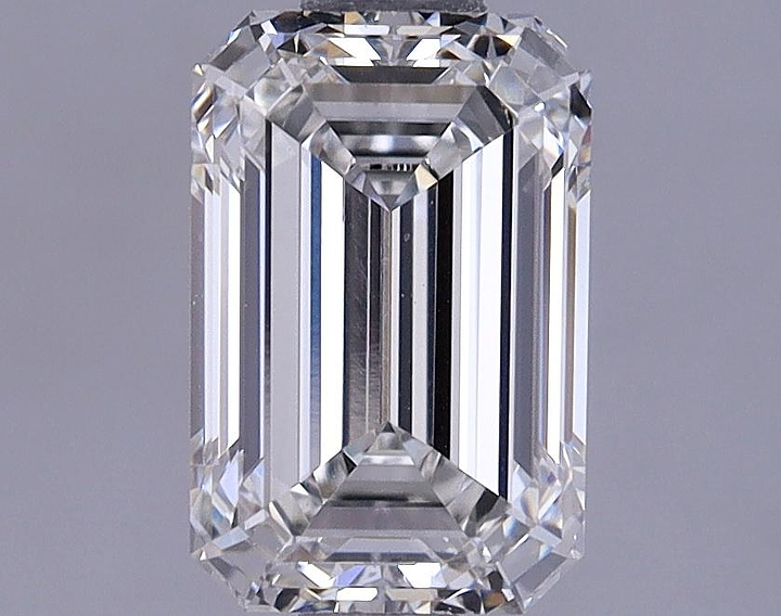 1.39 Carat Emerald Shaped Excellent Cut VVS2 IGI Certified Lab Grown Diamond