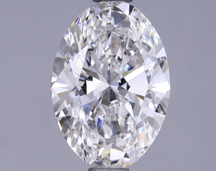 1.37 Carat Oval Shaped Ideal Cut VVS2 IGI Certified Lab Grown Diamond