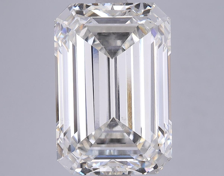 6.19 Carat Emerald Shaped Ideal Cut VS2 IGI Certified Lab Grown Diamond