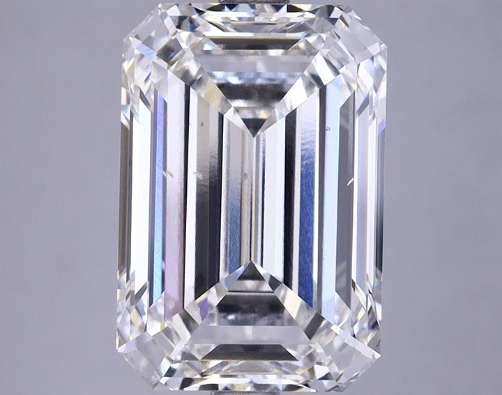 4.73 Carat Emerald Shaped Ideal Cut VS2 IGI Certified Lab Grown Diamond