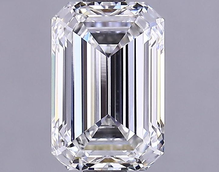 1.69 Carat Emerald Shaped Excellent Cut VVS2 IGI Certified Lab Grown Diamond