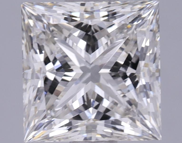 1.47 Carat Princess Shaped Ideal Cut VVS2 IGI Certified Lab Grown Diamond