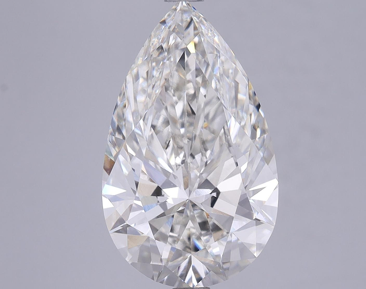 4.66 Carat Pear Shaped Ideal Cut VVS2 IGI Certified Lab Grown Diamond