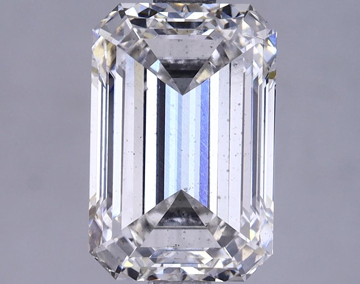 2.54 Carat Emerald Shaped Excellent Cut SI1 IGI Certified Lab Grown Diamond