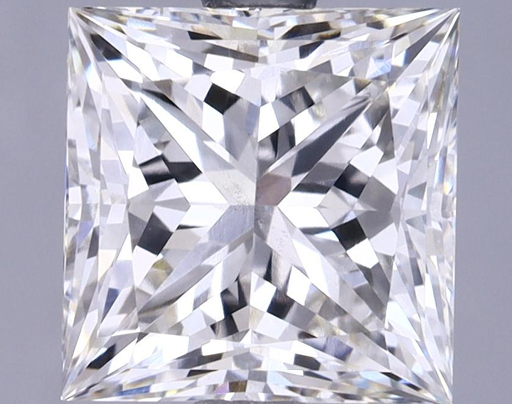 2.43 Carat Princess Shaped Ideal Cut VS2 IGI Certified Lab Grown Diamond