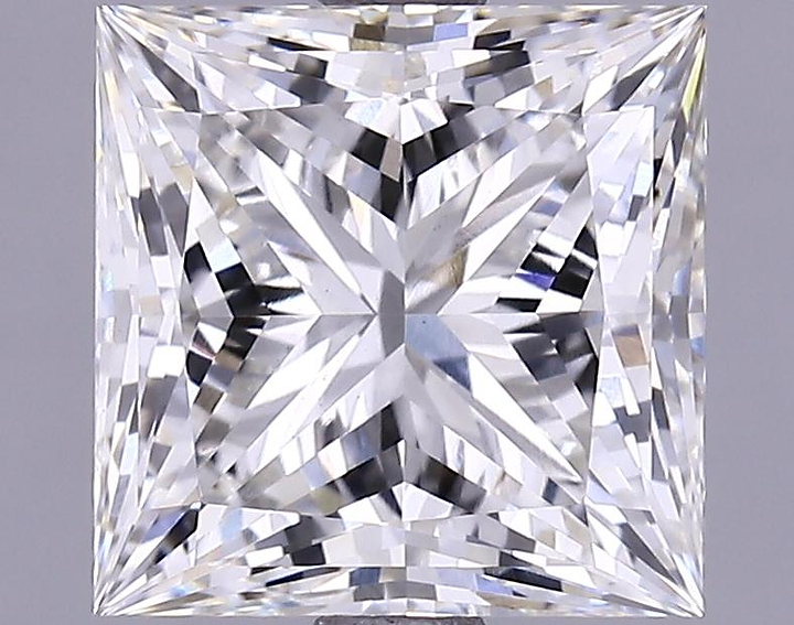 2.71 Carat Princess Shaped Ideal Cut VS1 IGI Certified Lab Grown Diamond
