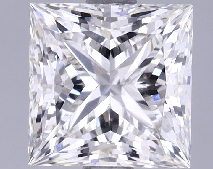 1.84 Carat Princess Shaped Ideal Cut VS2 IGI Certified Lab Grown Diamond