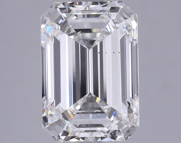 2.69 Carat Emerald Shaped Ideal Cut VS2 IGI Certified Lab Grown Diamond