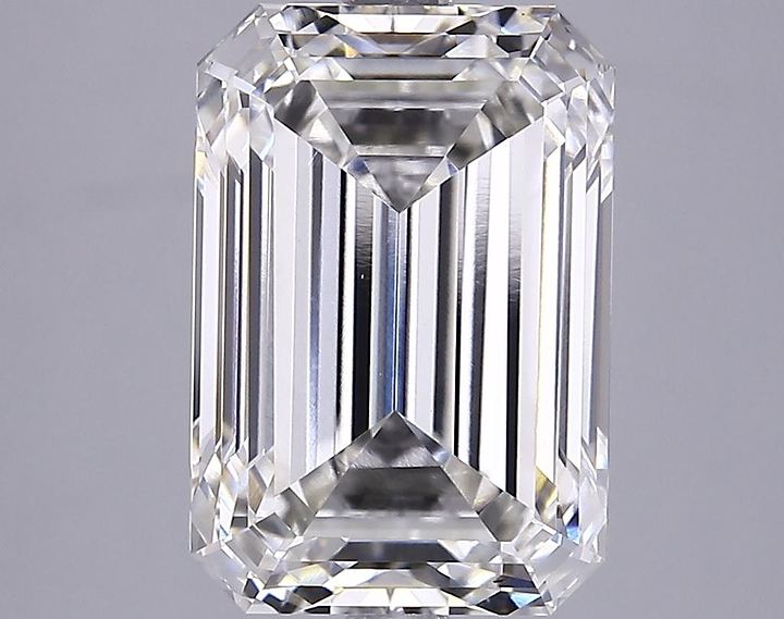 4.91 Carat Emerald Shaped Ideal Cut VVS2 IGI Certified Lab Grown Diamond