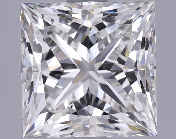 2.37 Carat Princess Shaped Ideal Cut VS2 IGI Certified Lab Grown Diamond