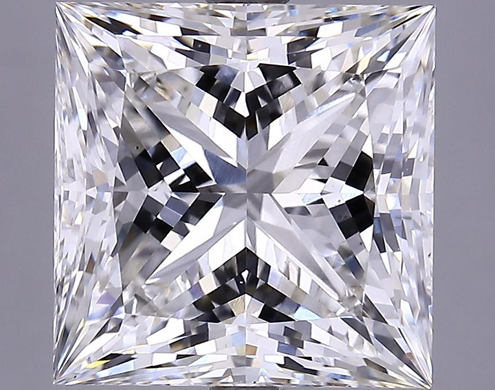 5.79 Carat Princess Shaped Ideal Cut VS1 IGI Certified Lab Grown Diamond