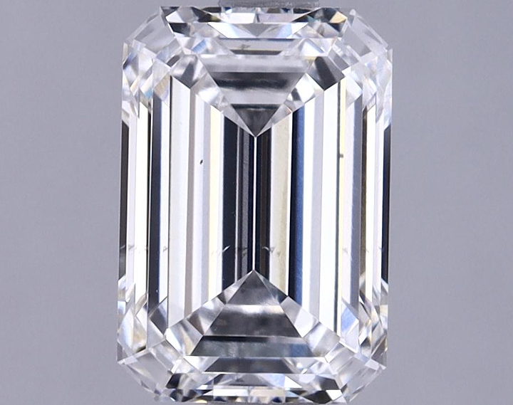 1.69 Carat Emerald Shaped Ideal Cut VS2 IGI Certified Lab Grown Diamond