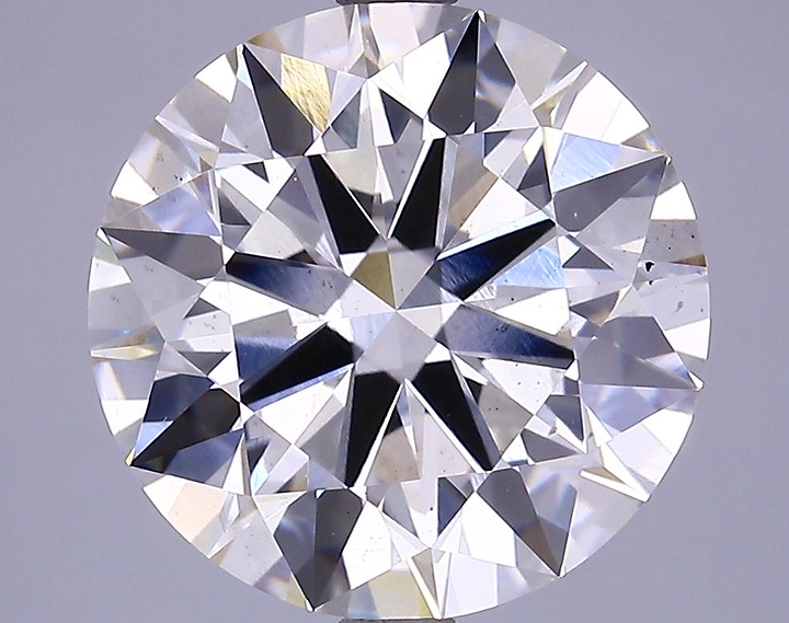 5.38 Carat Round Shaped Ideal Cut VS2 IGI Certified Lab Grown Diamond