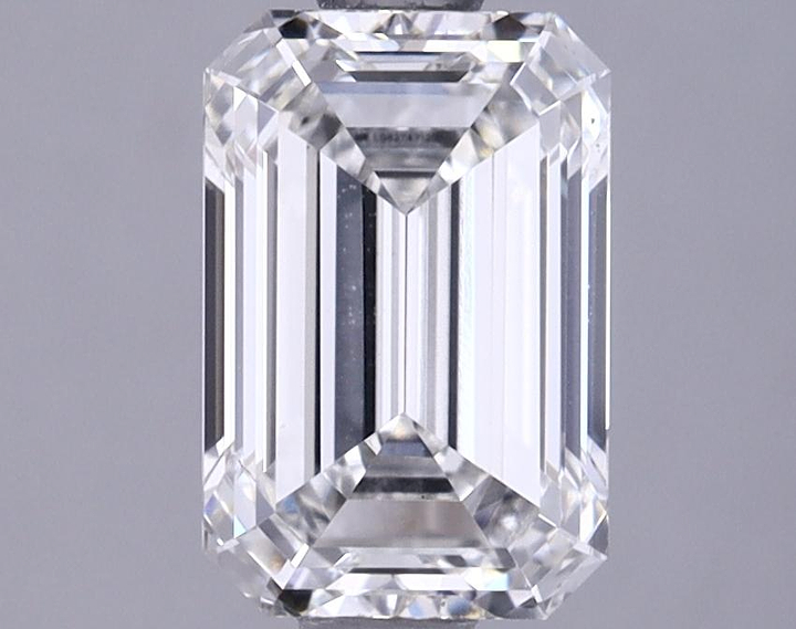 1.42 Carat Emerald Shaped Excellent Cut VS2 IGI Certified Lab Grown Diamond