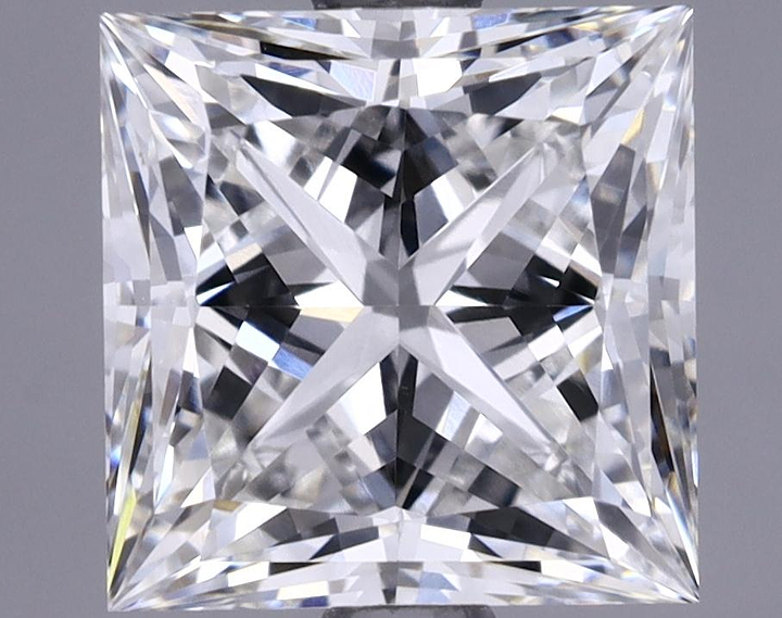 2.42 Carat Princess Shaped Ideal Cut VVS2 IGI Certified Lab Grown Diamond