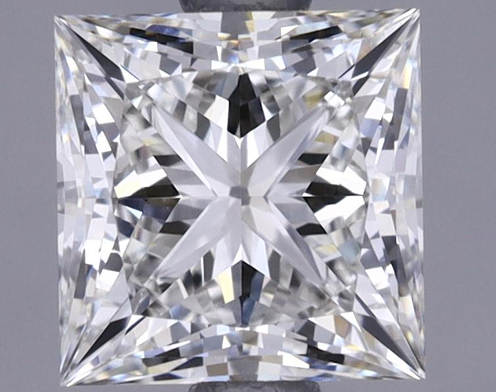 1.38 Carat Princess Shaped Ideal Cut VVS2 IGI Certified Lab Grown Diamond