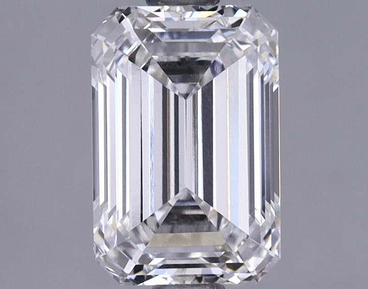 1.63 Carat Emerald Shaped Ideal Cut VVS2 IGI Certified Lab Grown Diamond