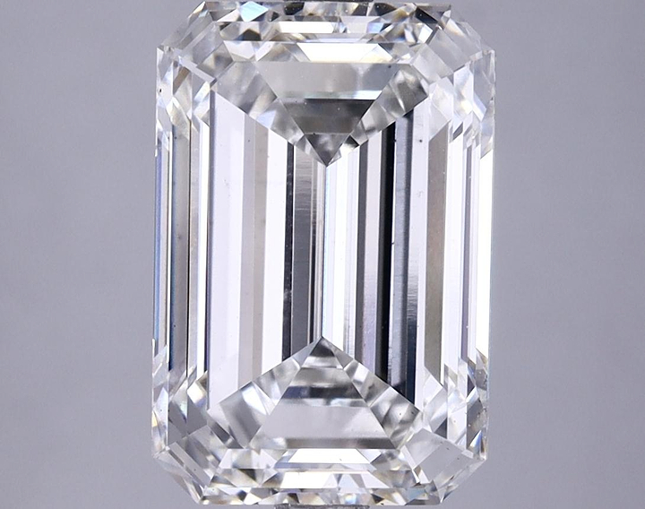 4.75 Carat Emerald Shaped Ideal Cut VS2 IGI Certified Lab Grown Diamond