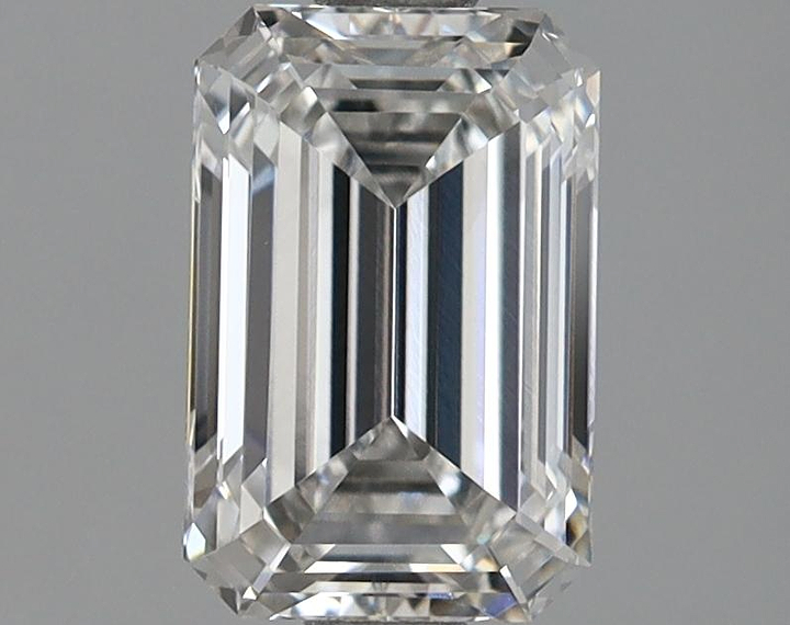 1.37 Carat Emerald Shaped Excellent Cut VVS2 IGI Certified Lab Grown Diamond