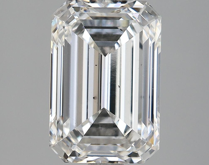 2.64 Carat Emerald Shaped Ideal Cut VS2 IGI Certified Lab Grown Diamond