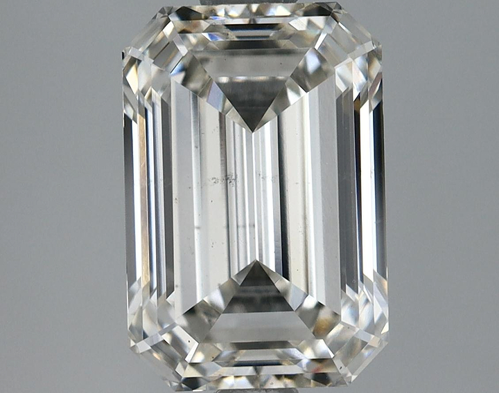2.63 Carat Emerald Shaped Ideal Cut VS2 IGI Certified Lab Grown Diamond