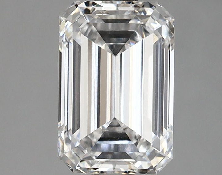 1.69 Carat Emerald Shaped Excellent Cut VVS2 IGI Certified Lab Grown Diamond