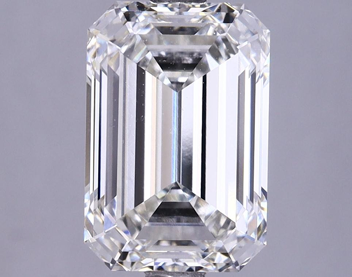 3.2 Carat Emerald Shaped Ideal Cut VVS2 IGI Certified Lab Grown Diamond
