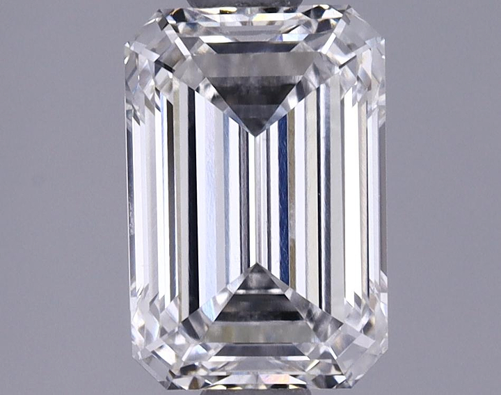 1.4 Carat Emerald Shaped Ideal Cut VVS2 IGI Certified Lab Grown Diamond