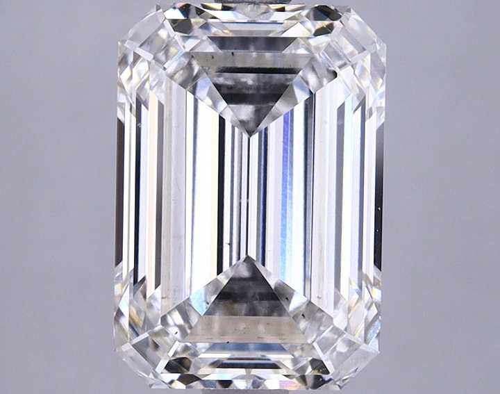 3.85 Carat Emerald Shaped Ideal Cut VS2 IGI Certified Lab Grown Diamond