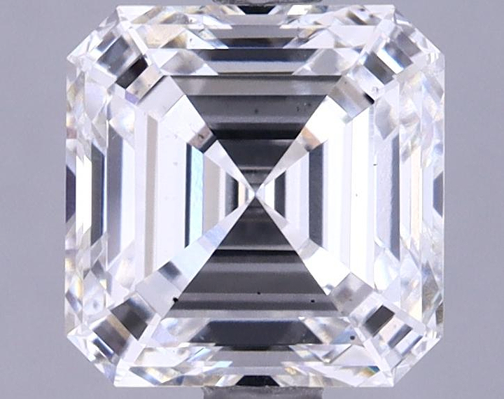 2.44 Carat Asscher Shaped Ideal Cut VS2 IGI Certified Lab Grown Diamond