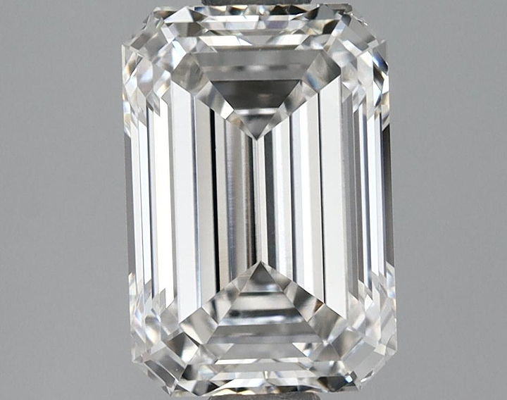 1.33 Carat Emerald Shaped Ideal Cut VVS2 IGI Certified Lab Grown Diamond