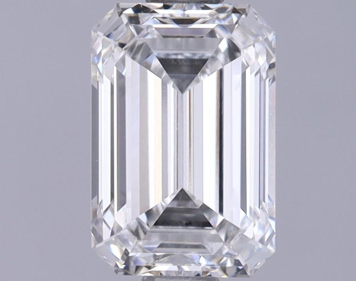1.24 Carat Emerald Shaped Ideal Cut VVS2 IGI Certified Lab Grown Diamond