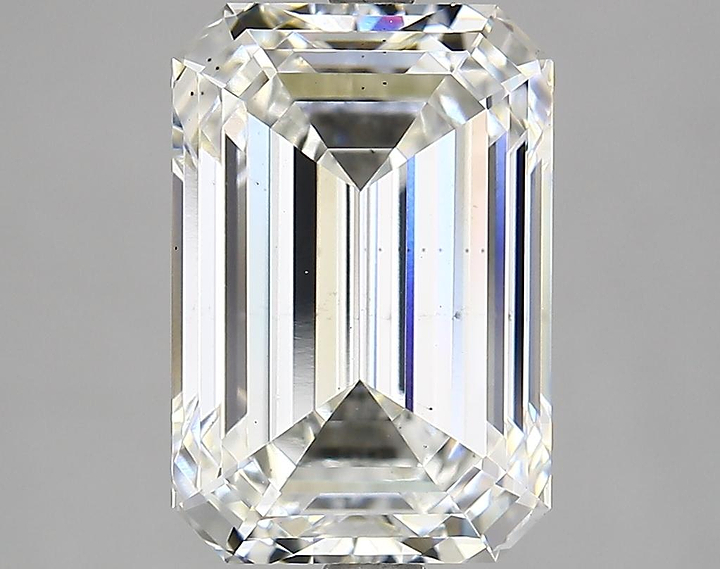 4.82 Carat Emerald Shaped Ideal Cut VS2 IGI Certified Lab Grown Diamond