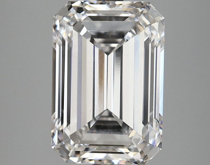 4.9 Carat Emerald Shaped Ideal Cut VS2 GIA Certified Lab Grown Diamond