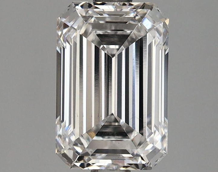 2.15 Carat Emerald Shaped Excellent Cut SI1 GIA Certified Lab Grown Diamond