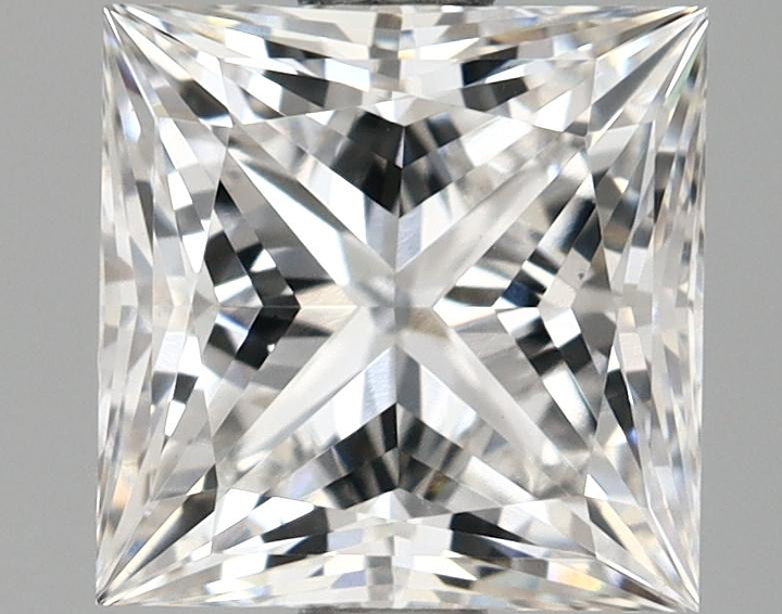 1.65 Carat Princess Shaped Ideal Cut VVS2 IGI Certified Lab Grown Diamond