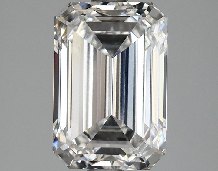 2.67 Carat Emerald Shaped Ideal Cut VS1 GIA Certified Lab Grown Diamond