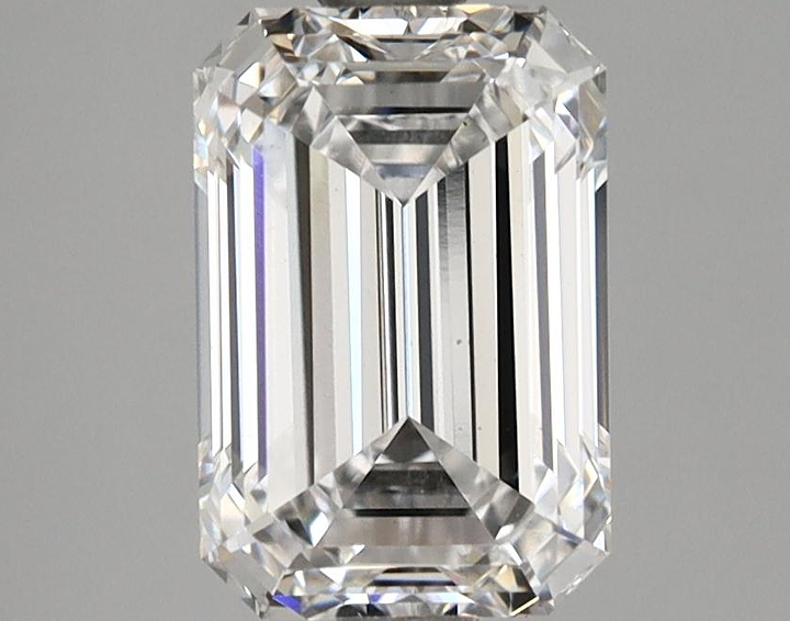2.1 Carat Emerald Shaped Ideal Cut VS1 GIA Certified Lab Grown Diamond