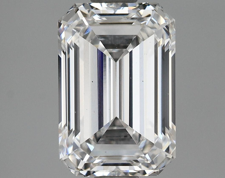 1.67 Carat Emerald Shaped Ideal Cut VVS2 IGI Certified Lab Grown Diamond