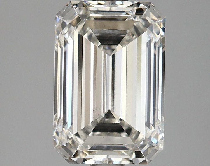 2.64 Carat Emerald Shaped Ideal Cut VS2 IGI Certified Lab Grown Diamond