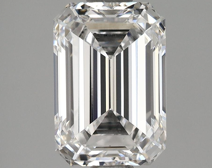 1.63 Carat Emerald Shaped Ideal Cut VVS2 IGI Certified Lab Grown Diamond