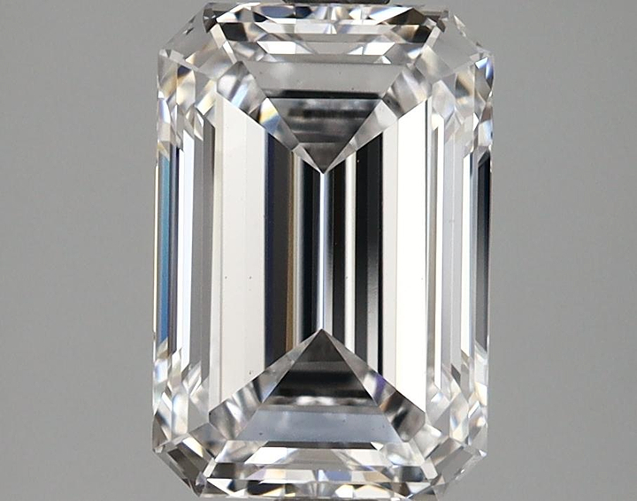 2.68 Carat Emerald Shaped Ideal Cut VS1 IGI Certified Lab Grown Diamond