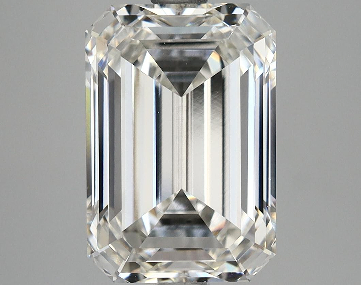 3.69 Carat Emerald Shaped Ideal Cut VVS2 IGI Certified Lab Grown Diamond
