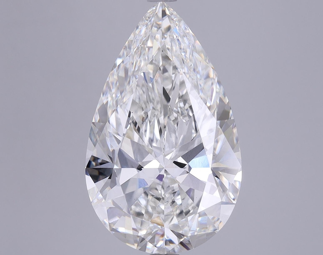 6.17 Carat Pear Shaped Ideal Cut VS1 GIA Certified Lab Grown Diamond