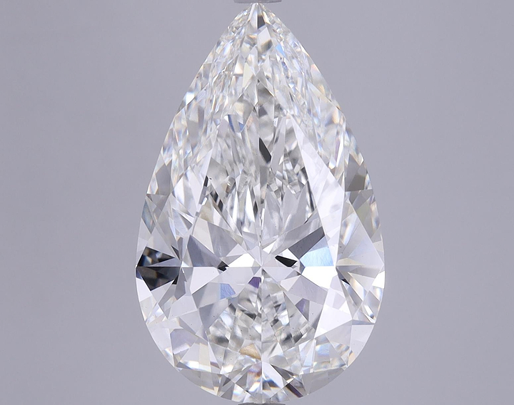 6.17 Carat Pear Shaped Ideal Cut VS1 GIA Certified Lab Grown Diamond