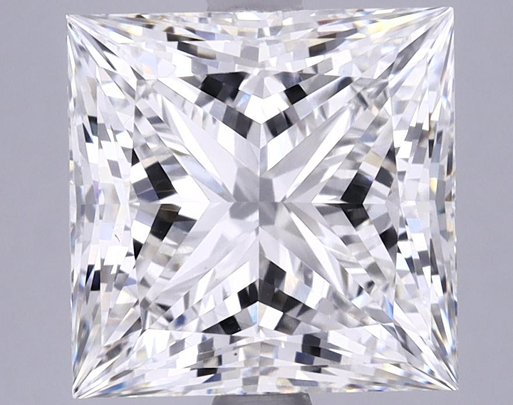 4.6 Carat Princess Shaped Ideal Cut VVS2 GIA Certified Lab Grown Diamond