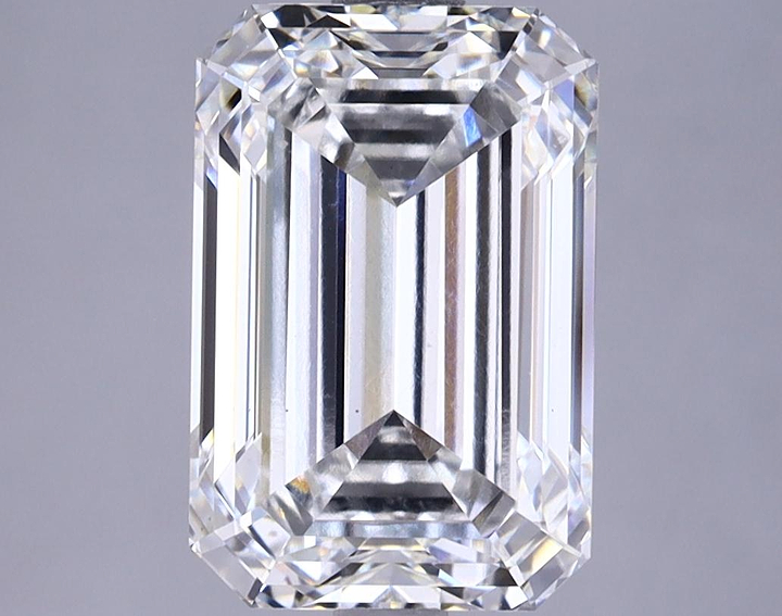 3.88 Carat Emerald Shaped Very Good Cut VS2 GIA Certified Lab Grown Diamond